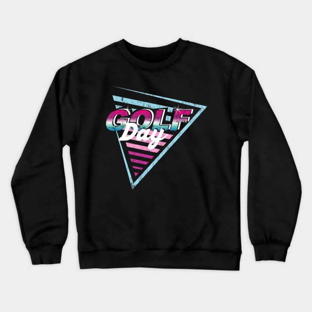 the golf day retro Crewneck Sweatshirt by osvaldoport76